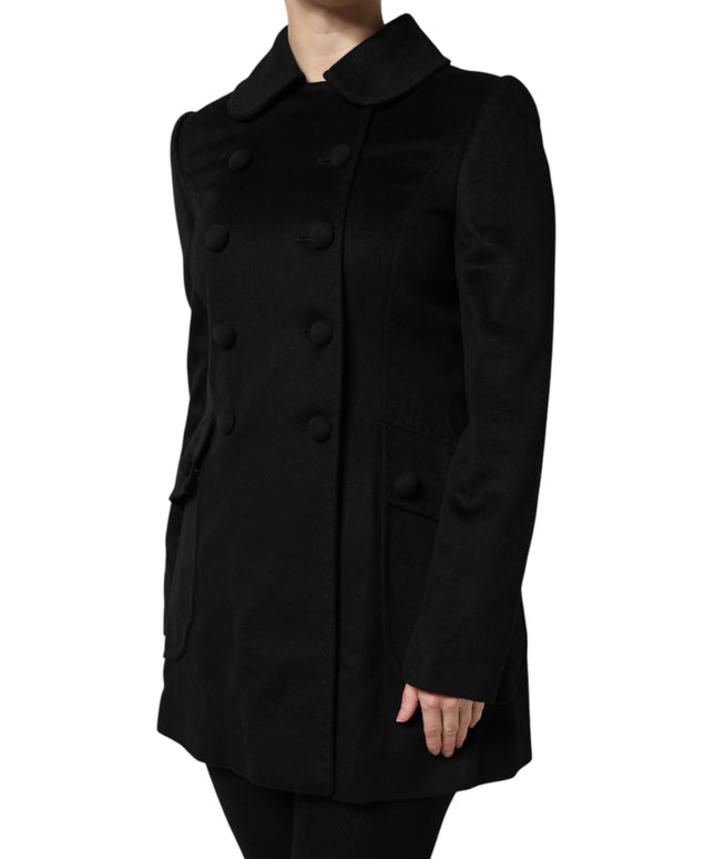 Dolce & Gabbana Black Wool Sartoria Italiano Blazer Jacket