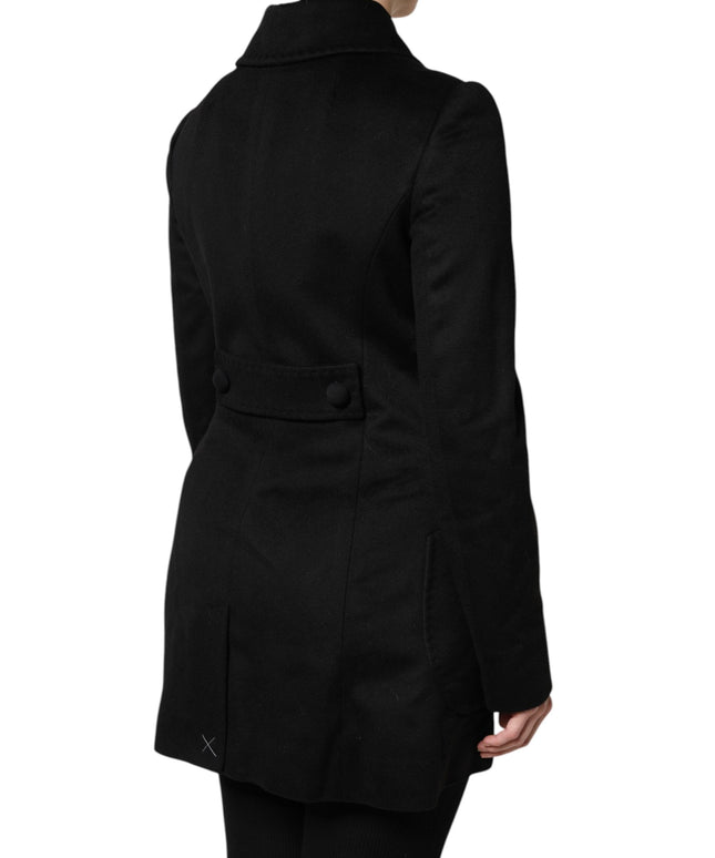 Dolce & Gabbana Black Wool Sartoria Italiano Blazer Jacket