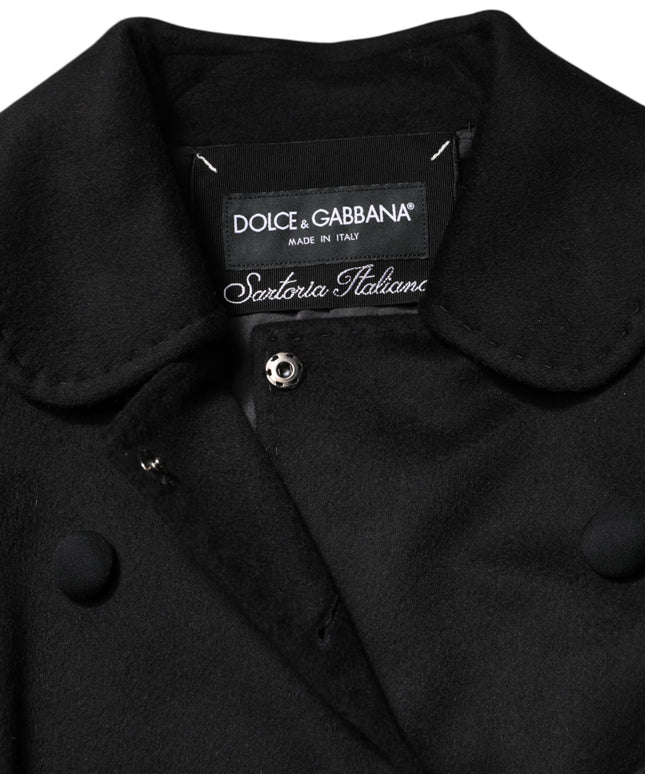 Dolce & Gabbana Black Wool Sartoria Italiano Blazer Jacket