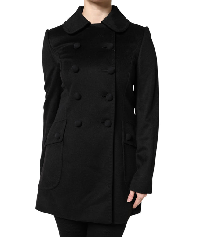 Dolce & Gabbana Black Wool Sartoria Italiano Blazer Jacket