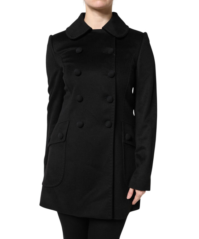Dolce & Gabbana Black Wool Sartoria Italiano Blazer Jacket