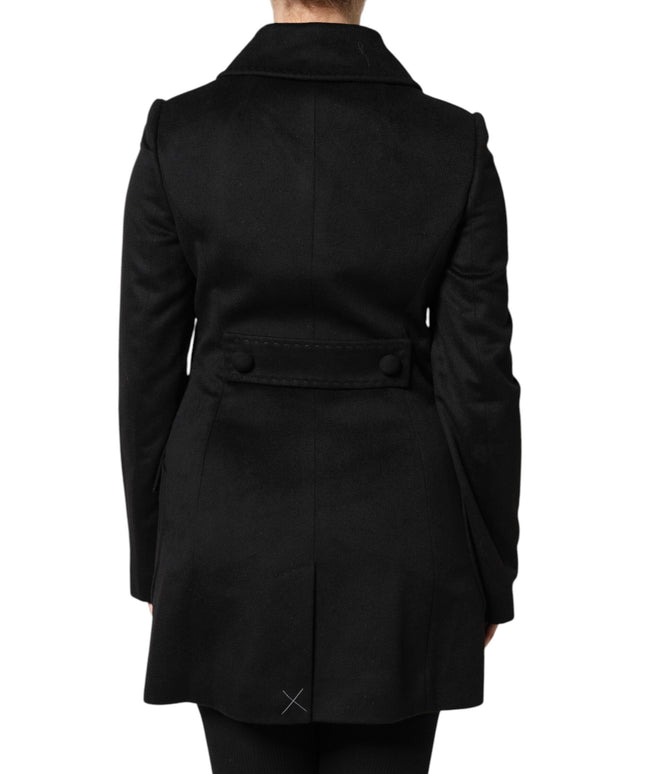 Dolce & Gabbana Black Wool Sartoria Italiano Blazer Jacket