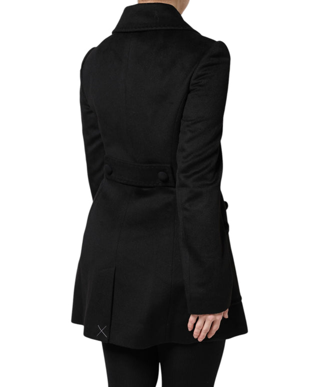 Dolce & Gabbana Black Wool Sartoria Italiano Blazer Jacket