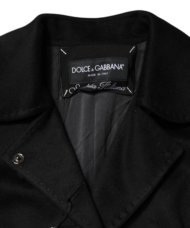 Dolce & Gabbana Black Wool Sartoria Italiano Blazer Jacket