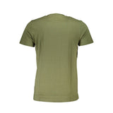 Cavalli Class Green Cotton Men T-Shirt