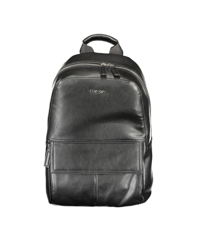 Calvin Klein Black Polyester Men Backpack