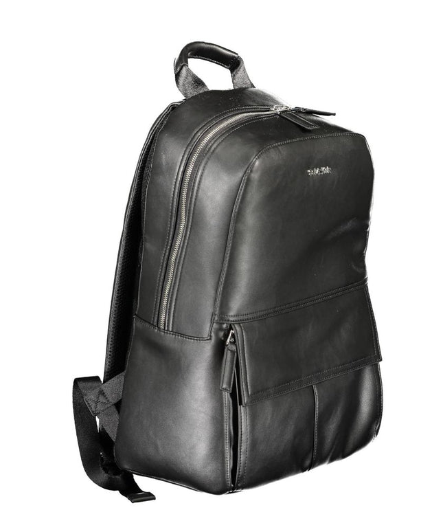 Calvin Klein Black Polyester Men Backpack
