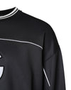 Dolce & Gabbana Black Logo Polyester Crew Neck Men Pullover Sweater