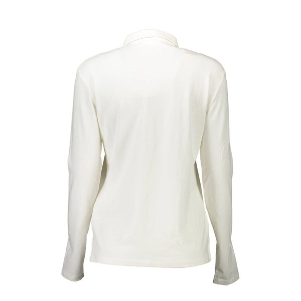 U.S. POLO ASSN. White Cotton Women Polo Shirt