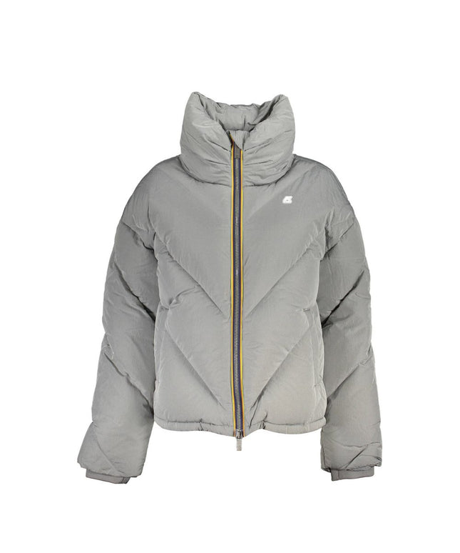 K-WAY Elegant Gray Long-Sleeved Jacket