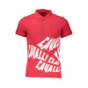 Cavalli Class Red Cotton Polo Shirt