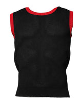 Dolce & Gabbana Black Cotton Slim Fit Round Neck T-shirt