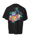 Dolce & Gabbana Black DG Floral Print Crew Neck T-shirt