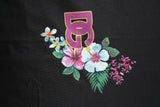 Dolce & Gabbana Black DG Floral Print Crew Neck T-shirt