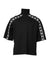 Dolce & Gabbana Black Cotton DG Print Turtleneck T-shirt