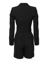 Dolce & Gabbana Black Wool Jumpsuit Dress Women Coat Jacket