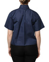 Dolce & Gabbana Blue Cotton Short Sleeves Button Down Top