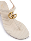 Gucci Mystic White Nappa Charlotte Leather Sandals