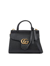 حقيبة يد Gucci GG Marmont الجلدية السوداء