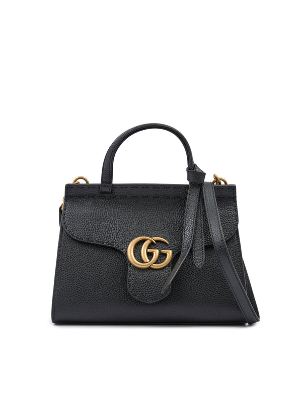 حقيبة يد Gucci GG Marmont الجلدية السوداء