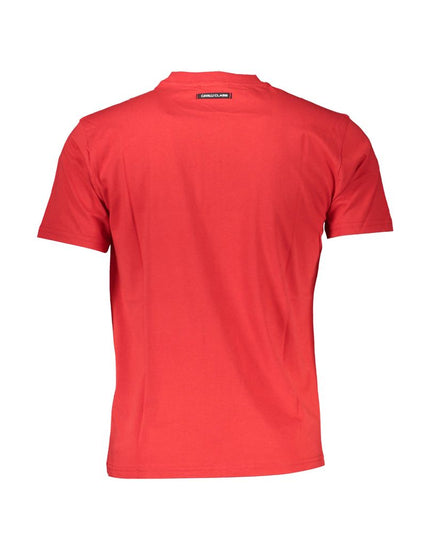 Cavalli Class Red Cotton Men T-Shirt