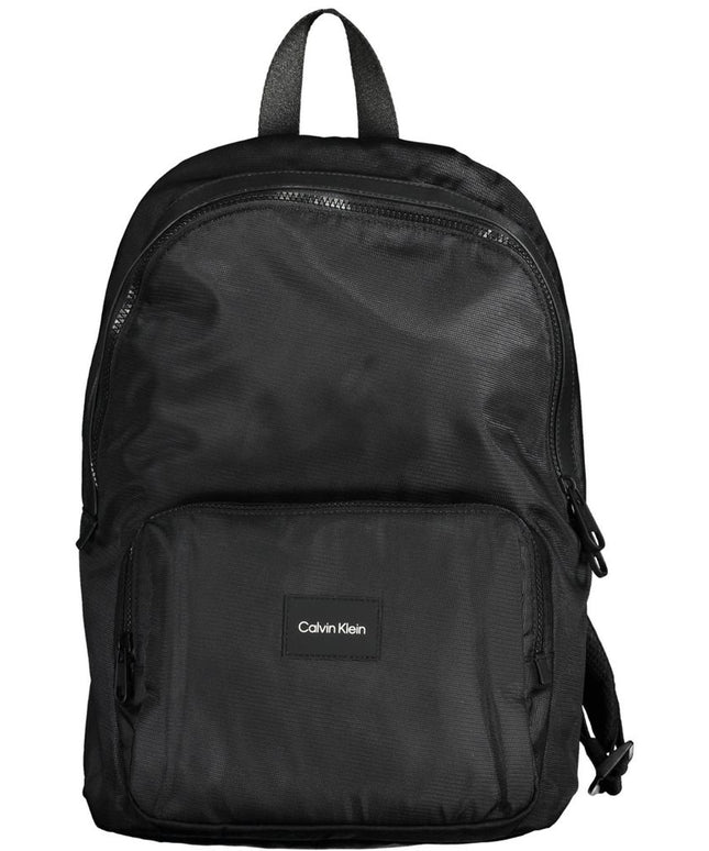 Calvin Klein Black Polyester Men Backpack