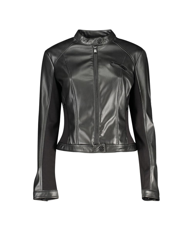 Guess Jeans Black Polyethylene Jackets & Coat