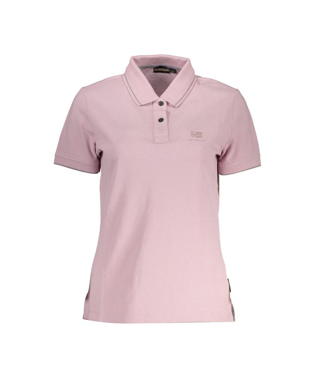 Napapijri Pink Cotton Women Polo Shirt