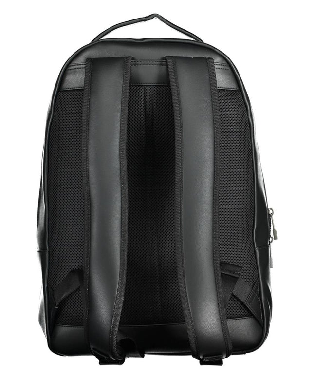 Tommy Hilfiger Black Polyethylene Men Backpack