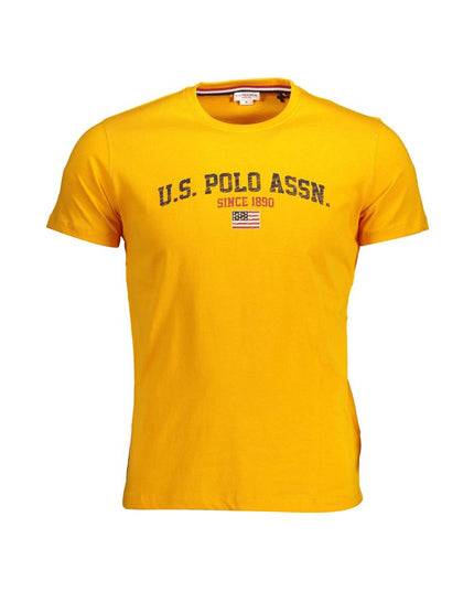 U.S. POLO ASSN. Orange Cotton Men T-Shirt