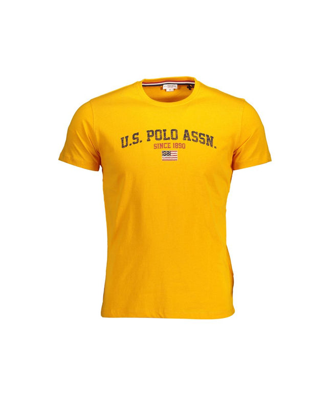 U.S. POLO ASSN. Orange Cotton Men T-Shirt