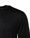 Dolce & Gabbana Dark Blue Silk Crew Neck Men Pullover Sweater