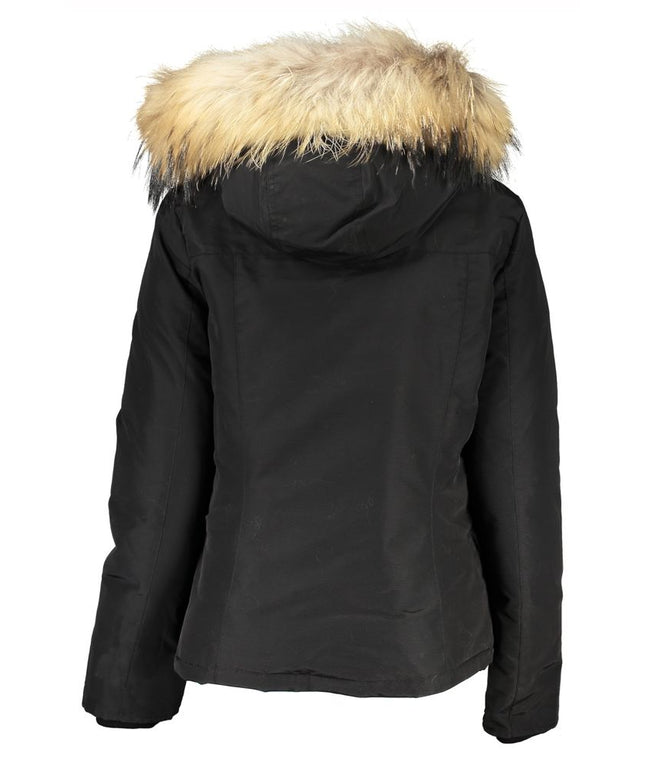 Woolrich Black Cotton Jackets & Coat