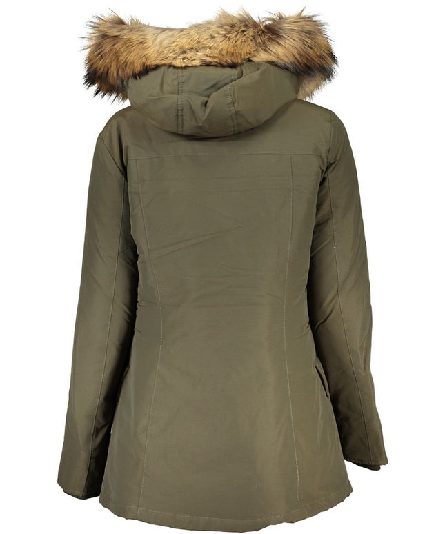 Woolrich Green Cotton Jackets & Coat