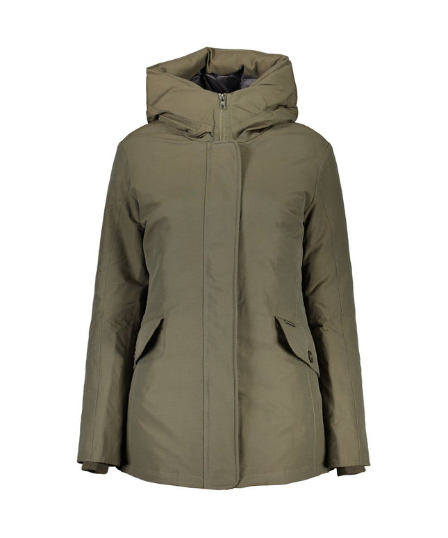 Woolrich Green Cotton Jackets & Coat