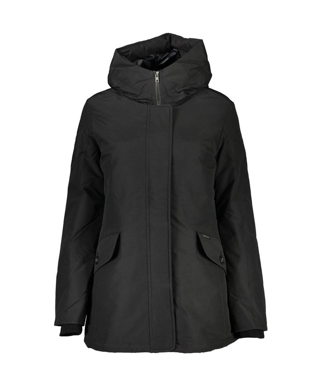 Woolrich Black Cotton Jackets & Coat