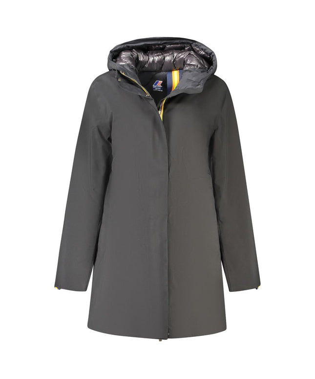 K-WAY Black Polyester Women Coat