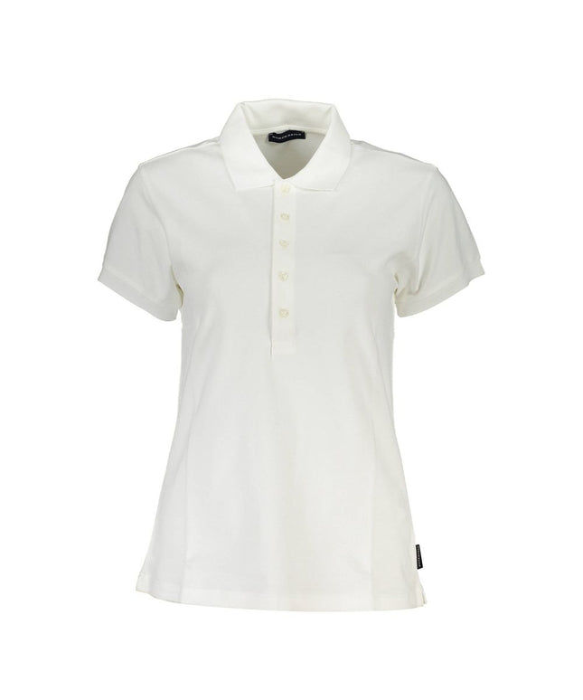 North Sails White Cotton Women Polo Shirt