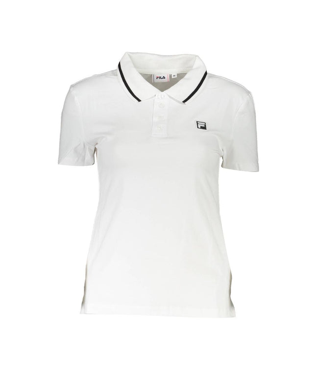 Fila White Cotton Womens Polo Shirt