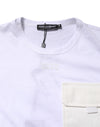 Dolce & Gabbana White Cotton Pocket Short Sleeves T-shirt