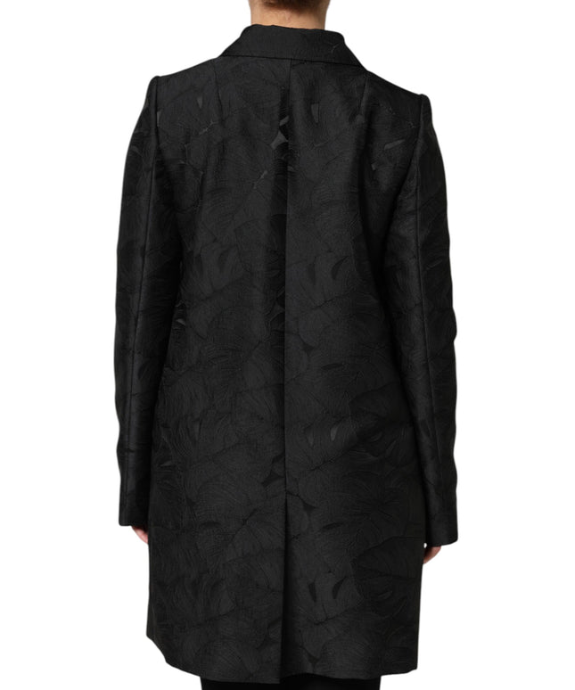 Dolce & Gabbana Black Single Breasted Trench Coat Jacket