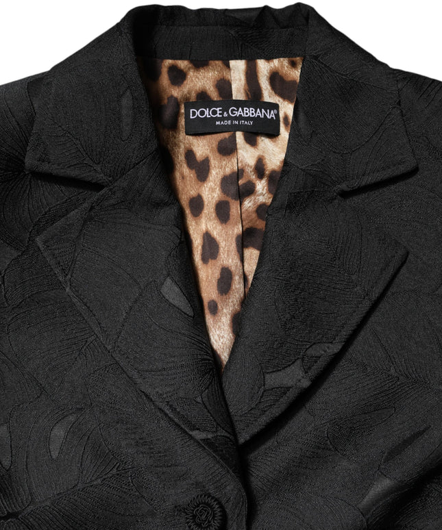 Dolce & Gabbana Black Single Breasted Trench Coat Jacket