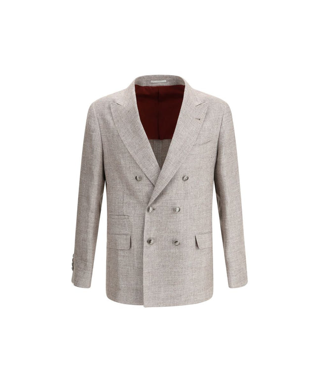 Brunello Cucinelli Light Brown Linen Blazer