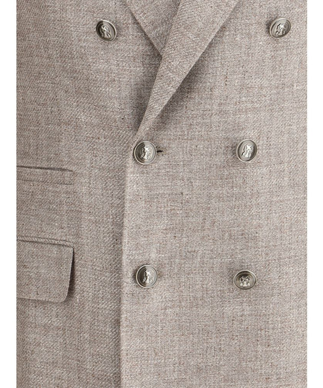 Brunello Cucinelli Light Brown Linen Blazer