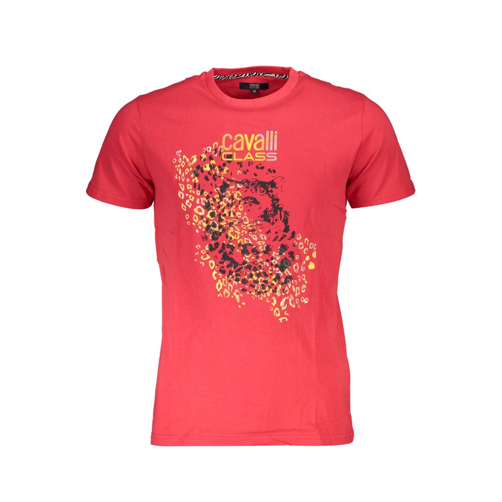 Cavalli Class Cavalli Class Red Cotton Men T-Shirt (Italian Size MEN: L, nan: nan, nan: nan)