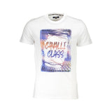 Cavalli Class White Cotton Men T-Shirt