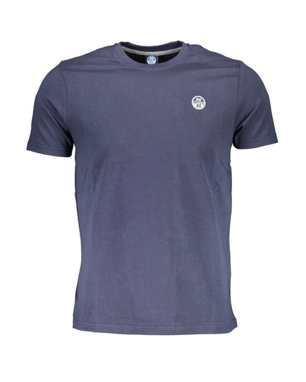 North Sails Blue Cotton Men T-Shirt