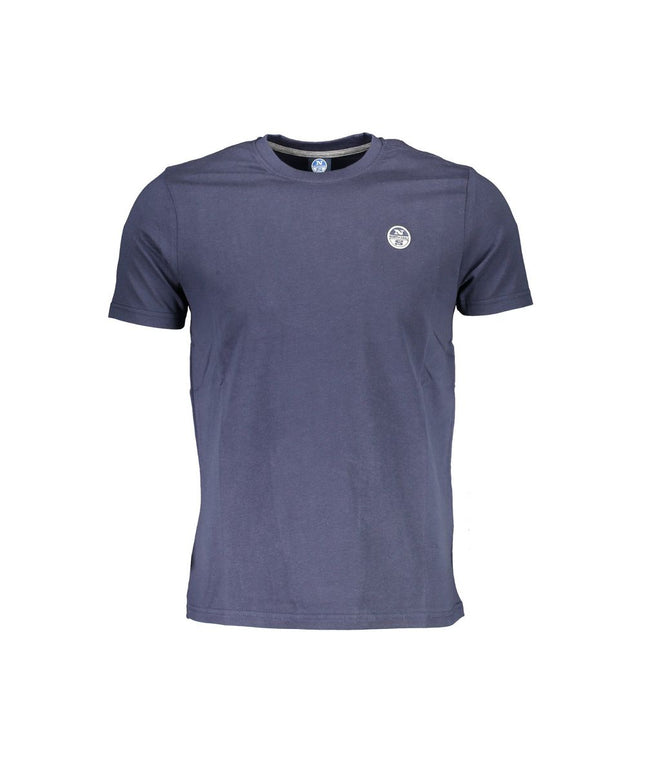 North Sails Blue Cotton Men T-Shirt
