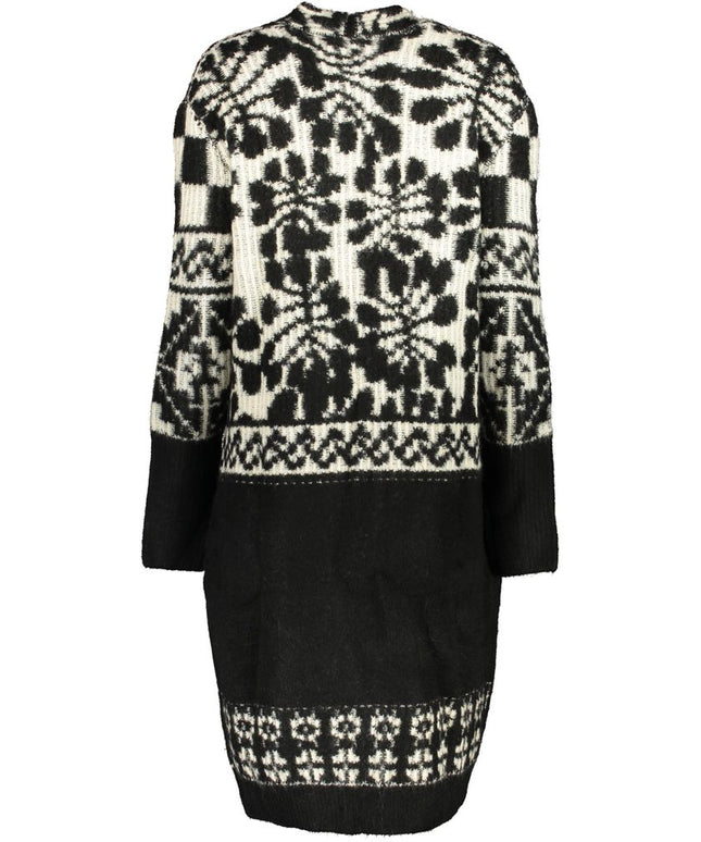 Desigual Chic Long Sleeved Coat with Contrast Details