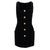 Balmain Black Wool Women Dress